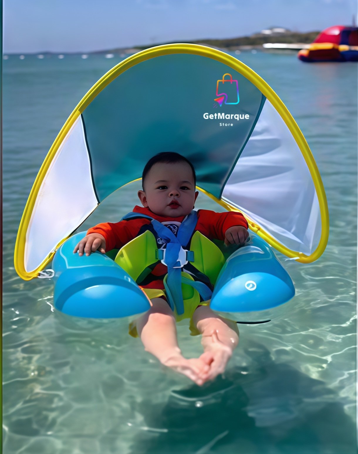 👶🌊 عوامة الأطفال مع مضلة – أمان وثبات في الماء 🛟 👶🌊 عوامة الأطفال مع مضلة – أمان وثبات في الماء 🛟